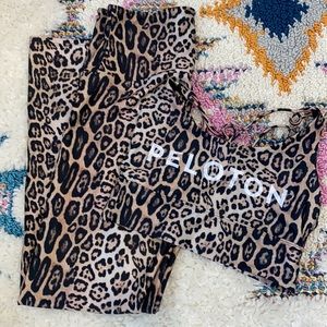 Onzie Peloton leopard set